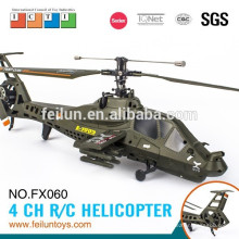 modelagem militar helicóptero rc 2.4G 4CH lâmina única avião rc mundo modelos para venda